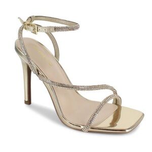 BEBE 
Rhinestone Stiletto Sandals